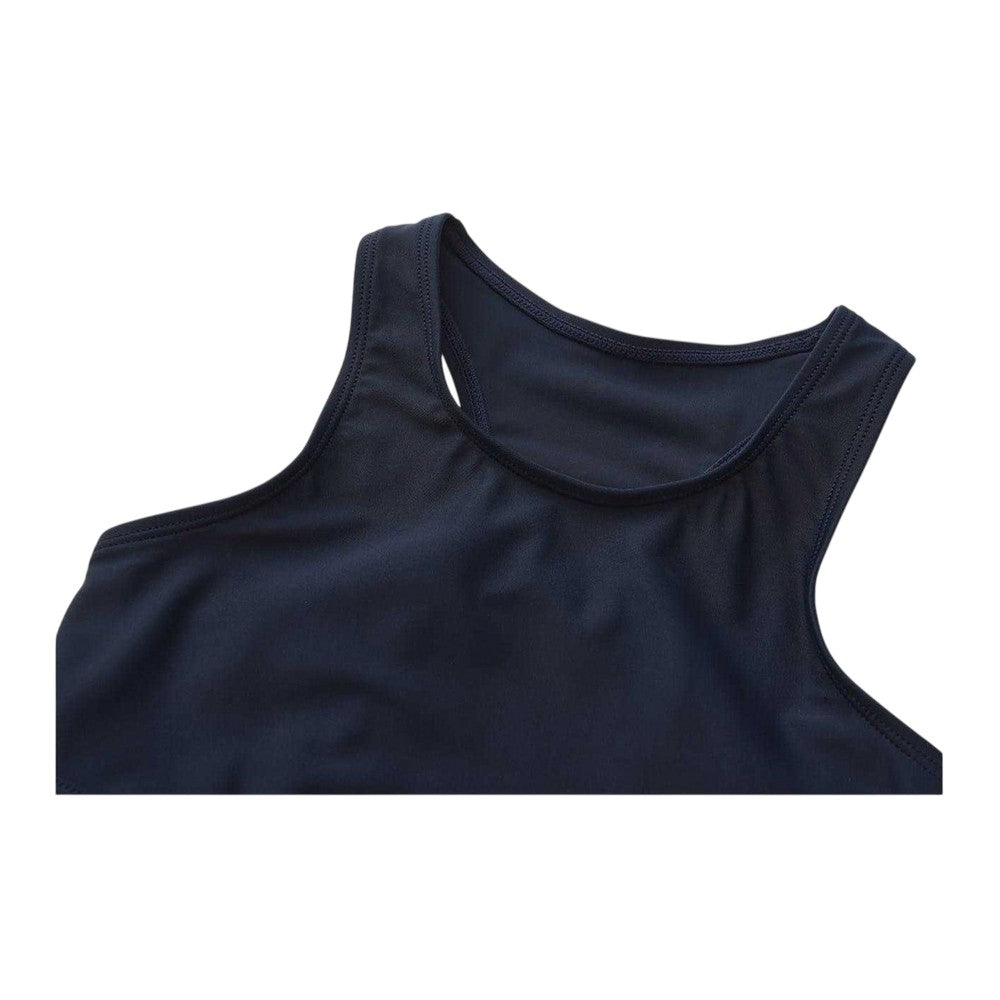 Navy - Side - Slazenger Girls Xtra Life One Piece Swimsuit