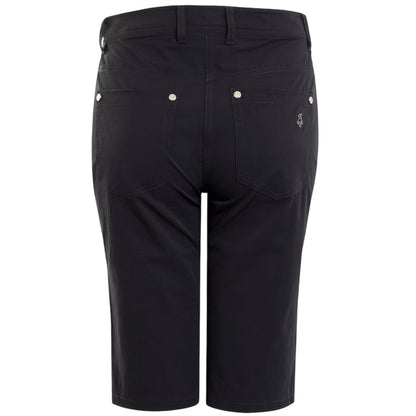 Black - Back - Calvin Klein Womens-Ladies Plain Slim Shorts