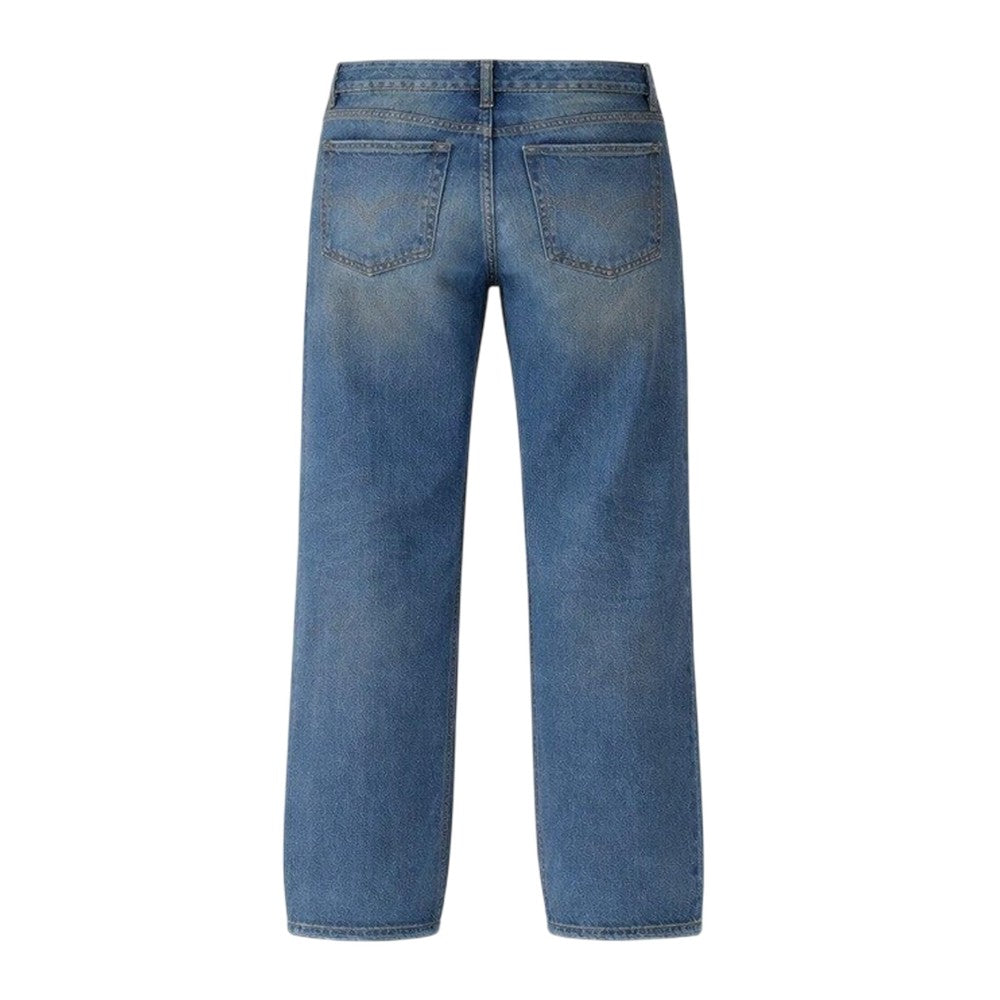 Vintage Wash - Back - Firetrap Mens Denim Ripped Straight Jeans