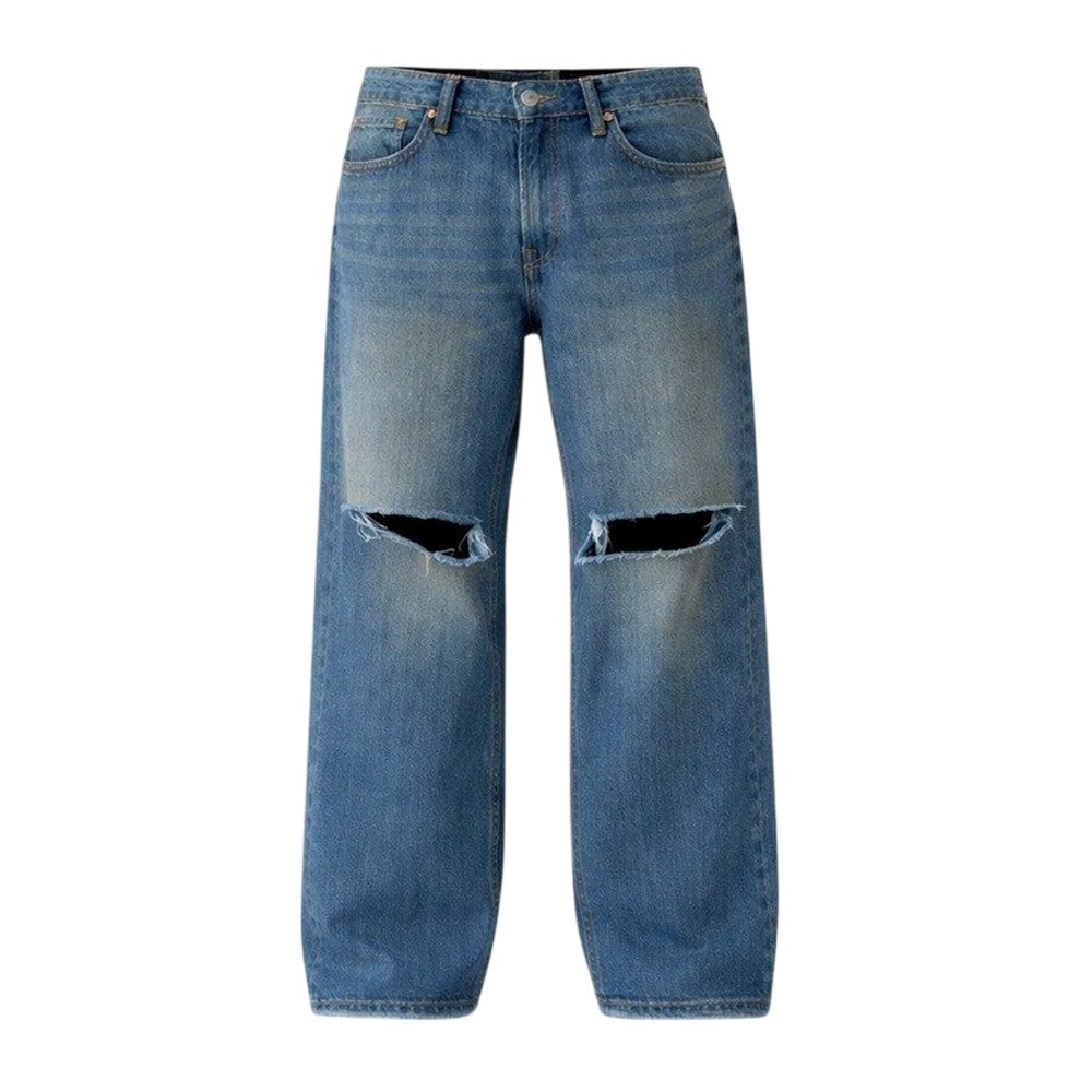 Vintage Wash - Front - Firetrap Mens Denim Ripped Straight Jeans