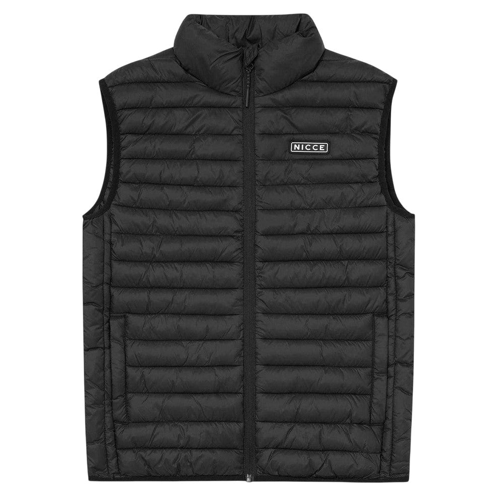 Black - Front - Nicce Mens Maidan Quilted Gilet