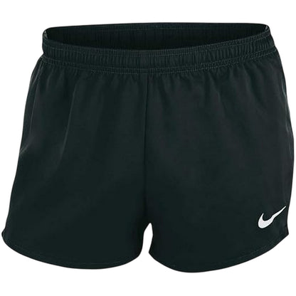 Black-White - Side - Nike Womens-Ladies Dri-FIT 2 in 1 Running Shorts