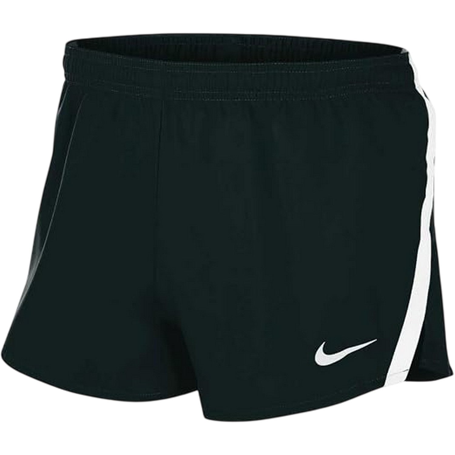 Black-White - Front - Nike Womens-Ladies Dri-FIT 2 in 1 Running Shorts
