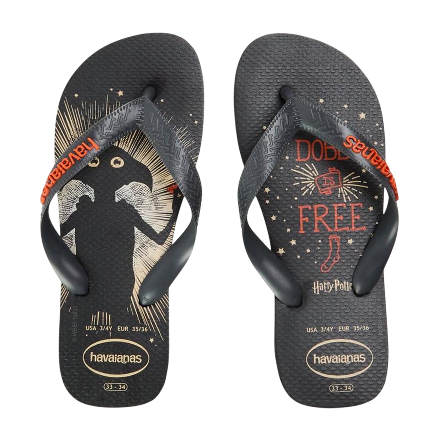 Multicoloured - Side - Harry Potter Womens-Ladies Harry Potter Graphic Print Flat Flip Flops
