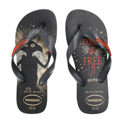Multicoloured - Side - Harry Potter Womens-Ladies Harry Potter Graphic Print Flat Flip Flops