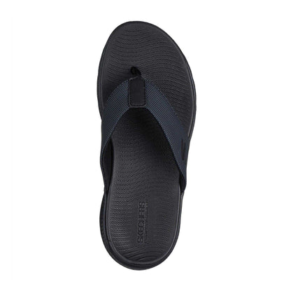 Black - Side - Skechers Mens Go Consistent Rubber Flip Flops