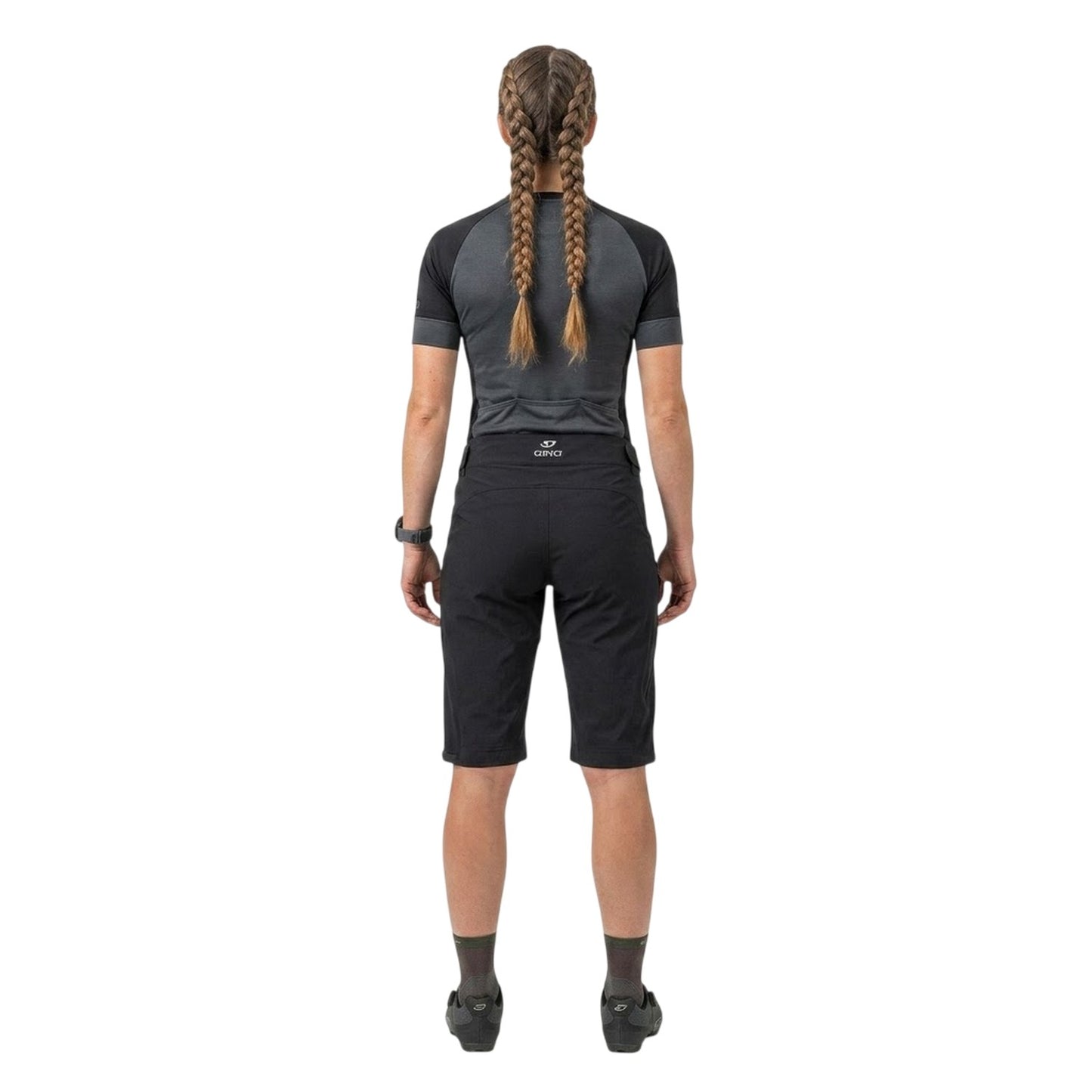 Black - Back - Giro Womens-Ladies Havoc H2O Cycling Shorts