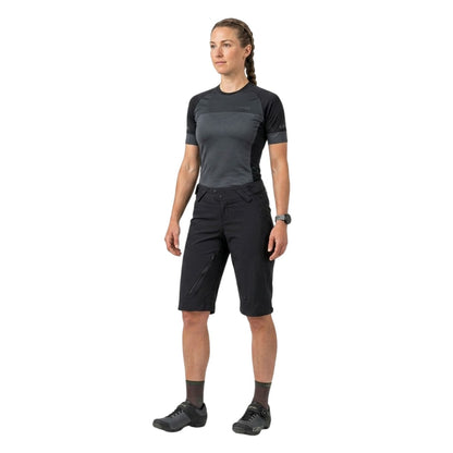 Black - Side - Giro Womens-Ladies Havoc H2O Cycling Shorts