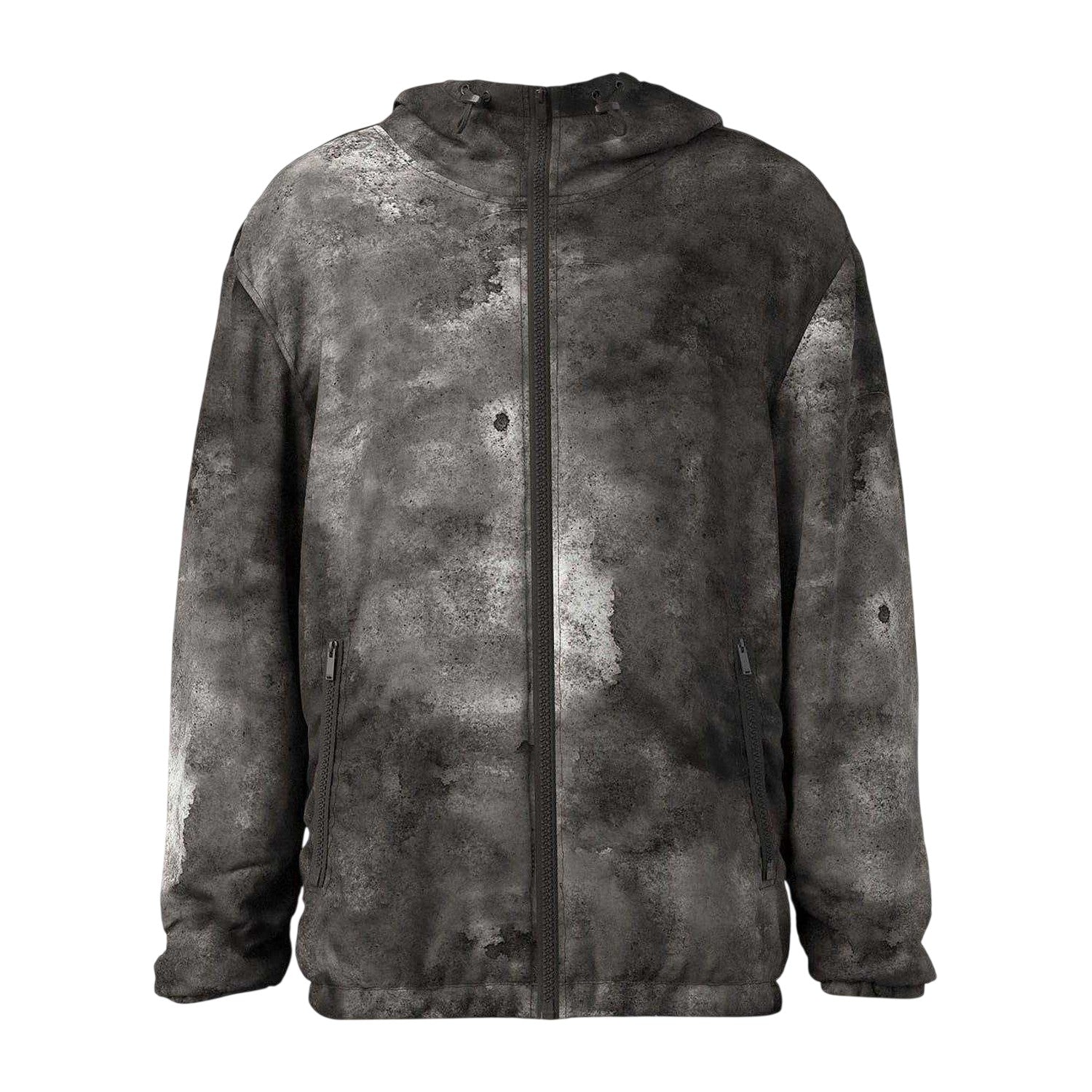 Grey - Front - Diesel Mens Marble Effect Bomber Jacket