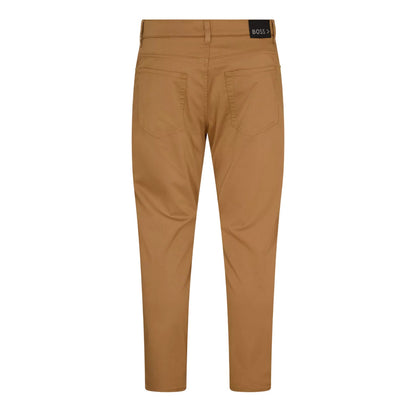 Medium Beige - Back - Boss Mens Re.Maine Denim Straight Leg Jeans