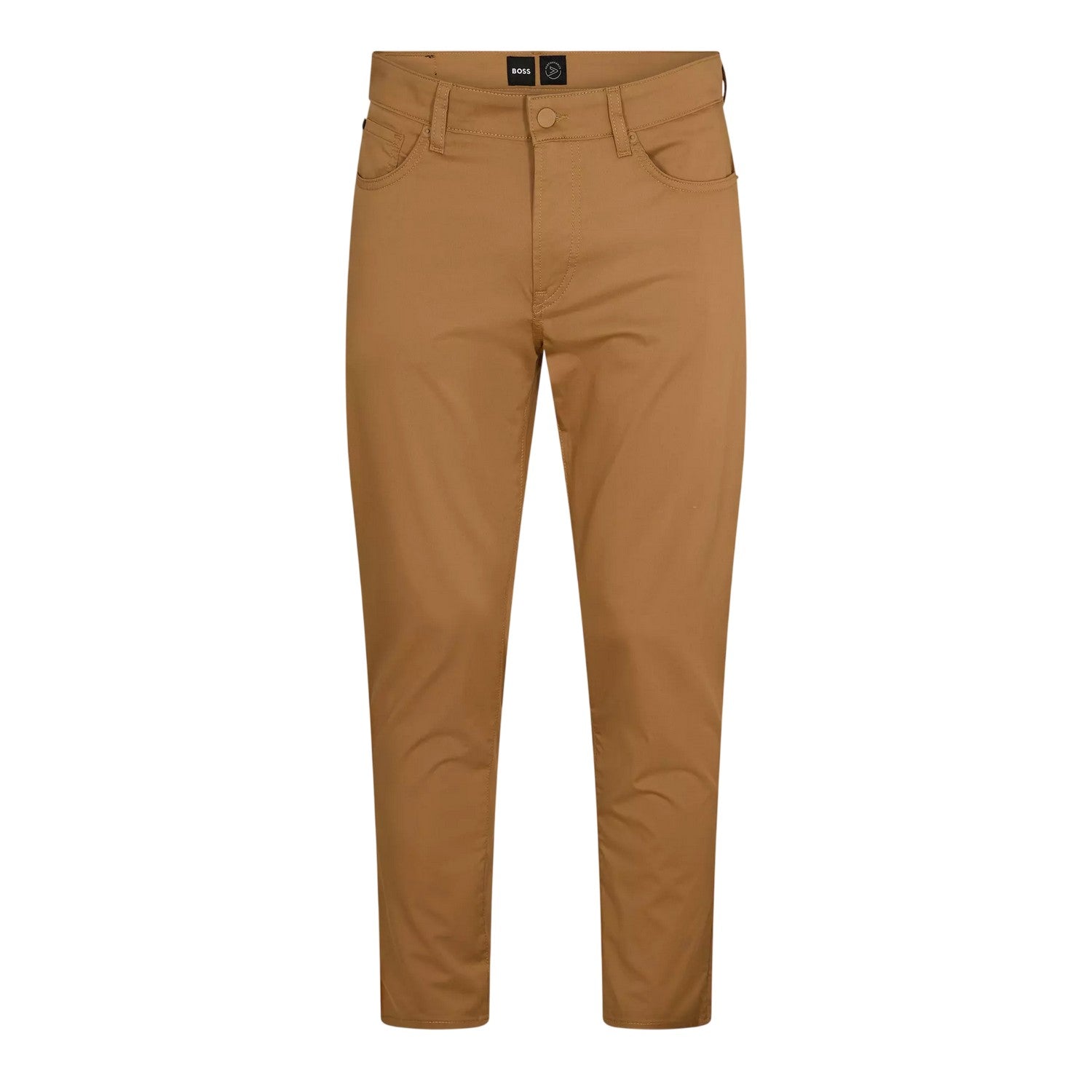 Medium Beige - Front - Boss Mens Re.Maine Denim Straight Leg Jeans