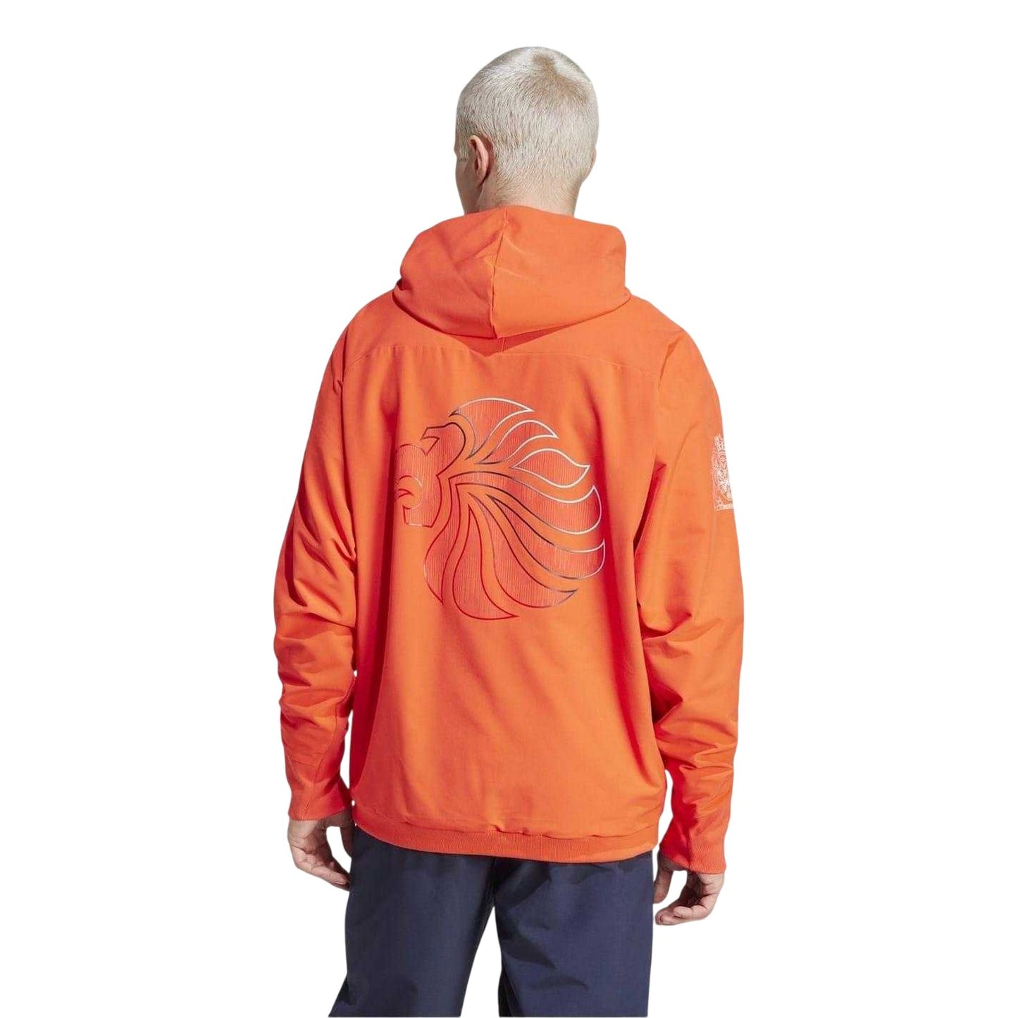 Red - Back - Adidas Mens Z.N.E. Team GB Full Zip Hoodie