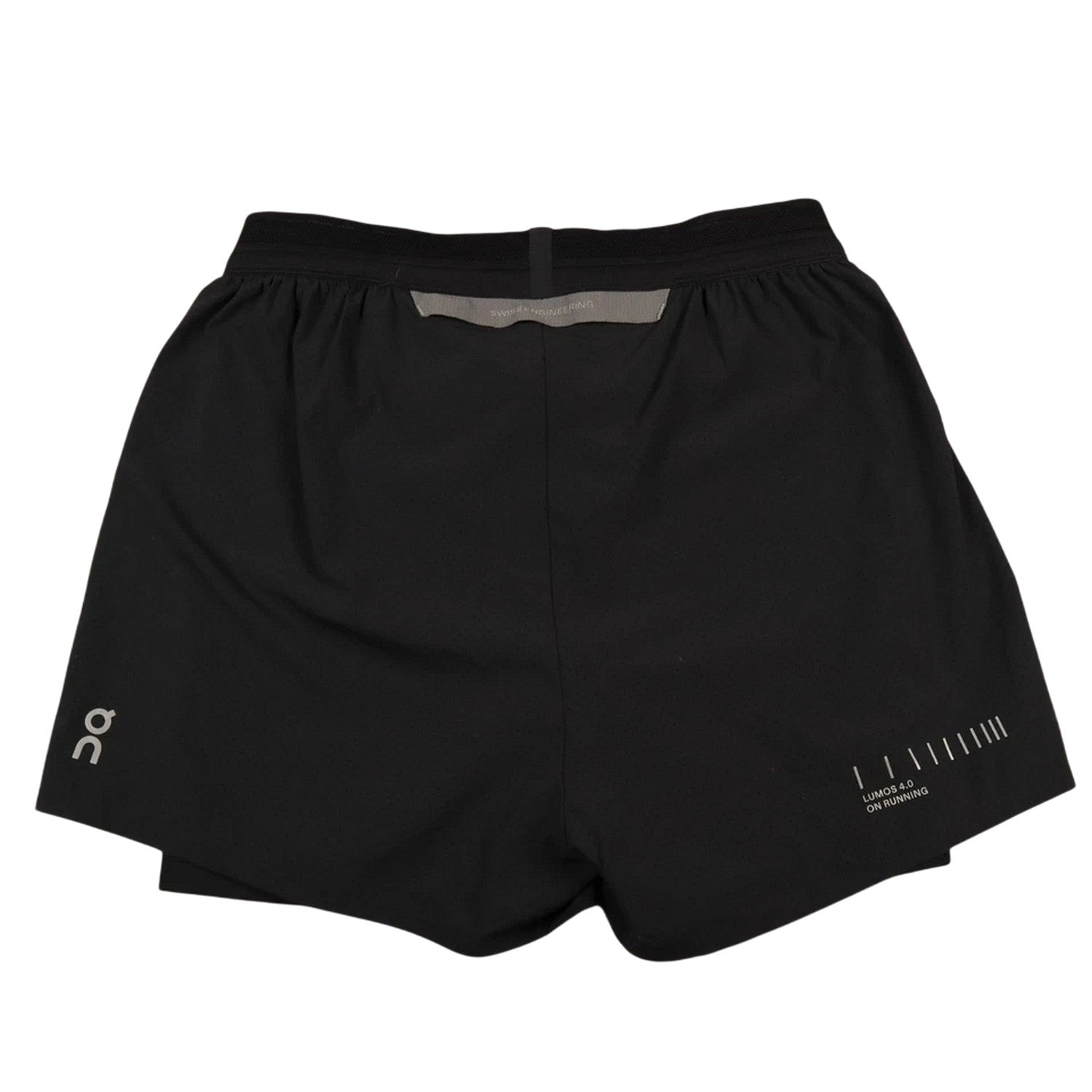 Eclipse Grey - Back - On Womens-Ladies Lumos Performance 2 in 1 Running Shorts