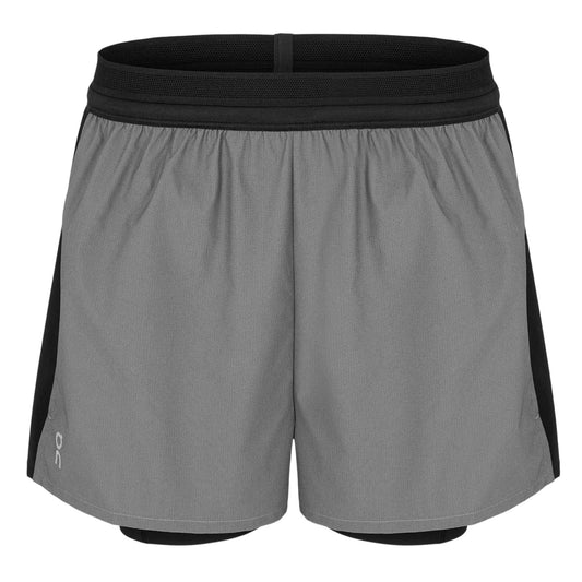Eclipse Grey - Front - On Womens-Ladies Lumos Performance 2 in 1 Running Shorts