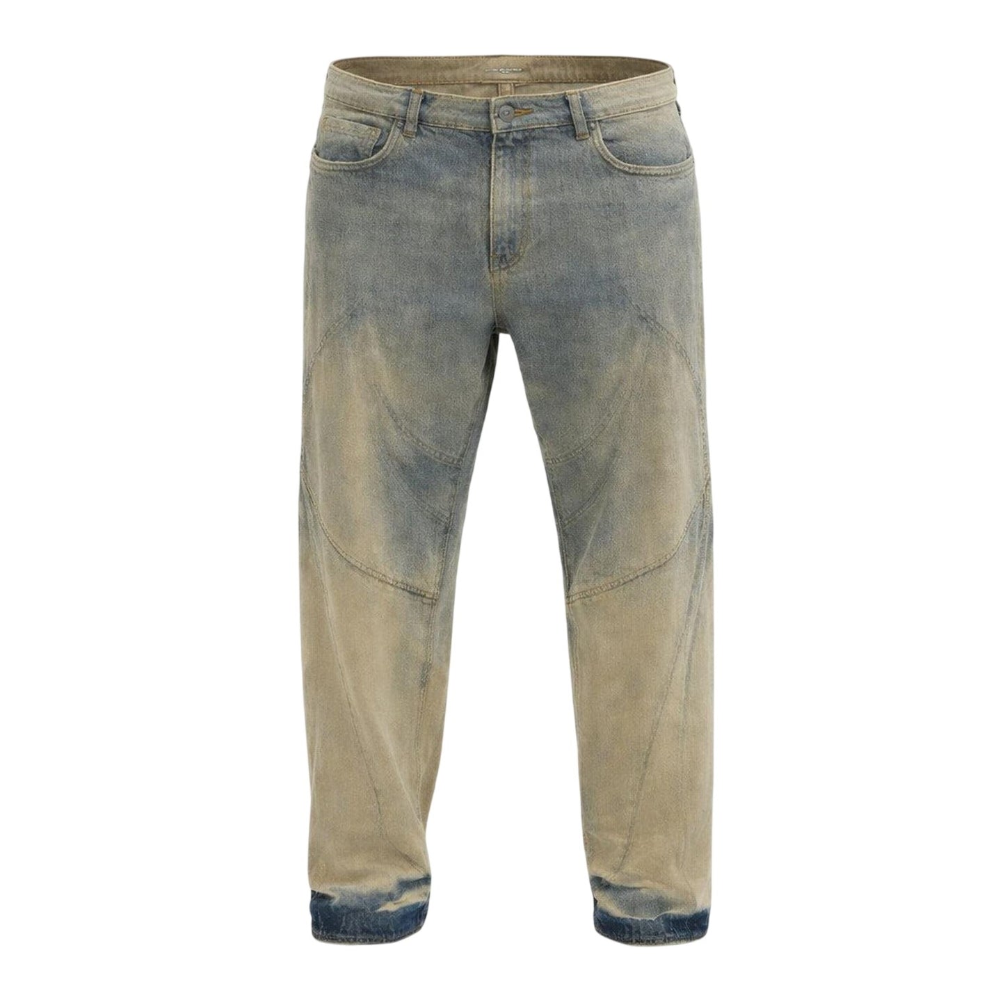 Vintage Wash - Front - Firetrap Mens Disrip Denim Straight Jeans