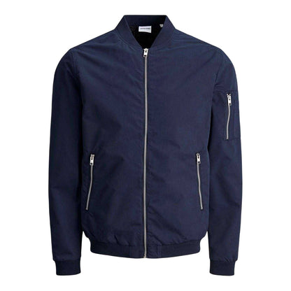 Navy Blazer - Front - Jack And Jones Mens Rush Plus Bomber Jacket