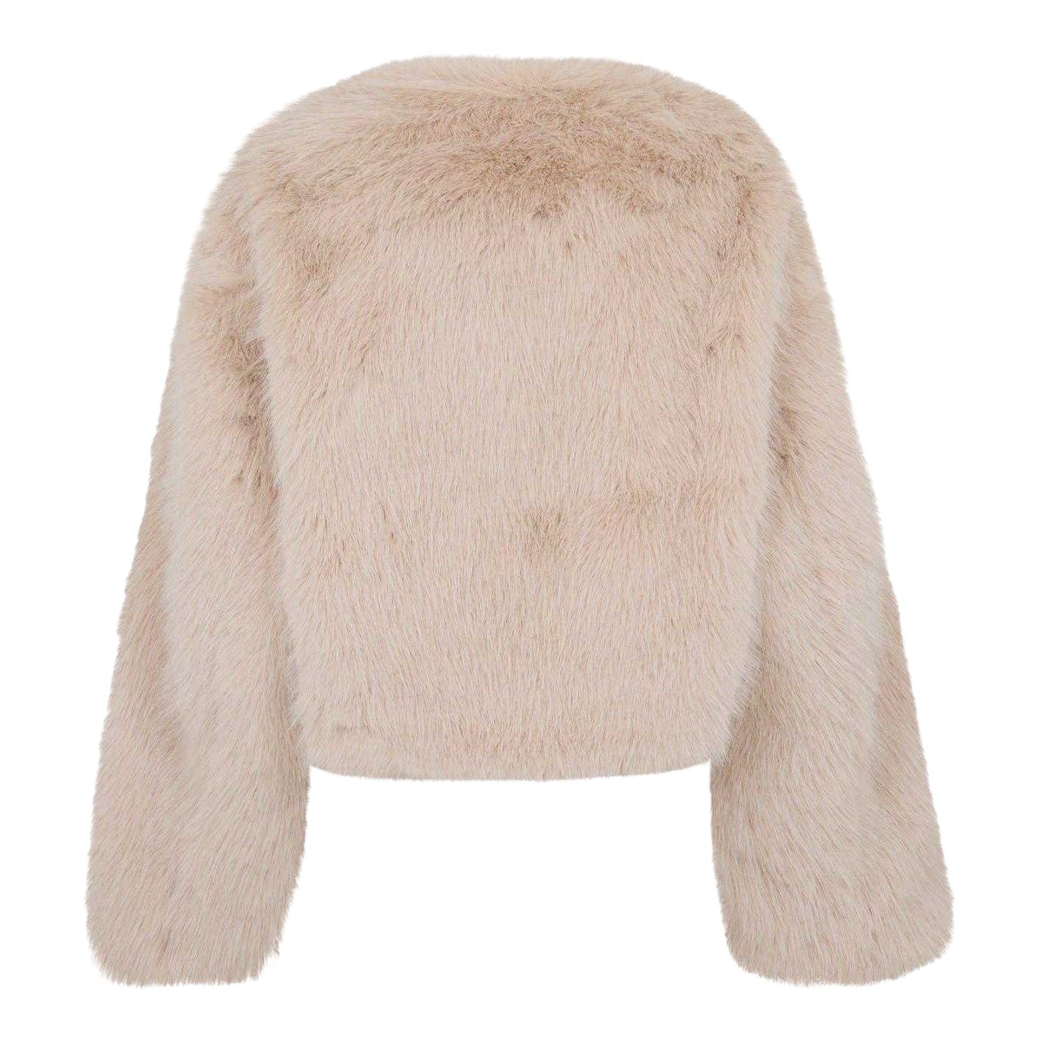 Beige - Back - 4th & Reckless Womens-Ladies Reysha Teddy Fleece Jacket