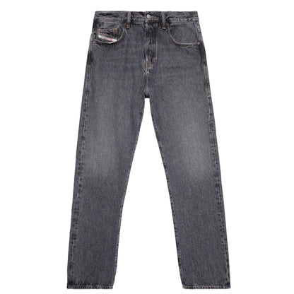Black - Front - Diesel Mens Viker Straight Jeans