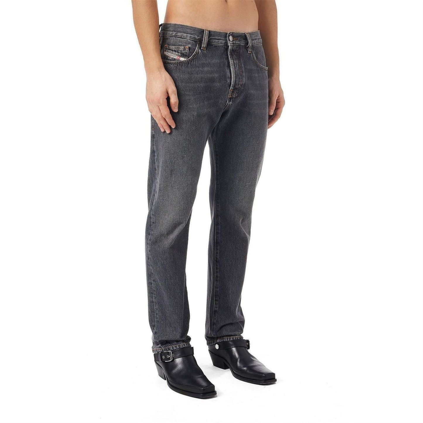 Black - Lifestyle - Diesel Mens Viker Straight Jeans