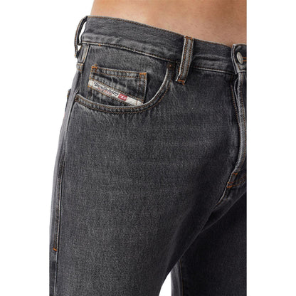 Black - Pack Shot - Diesel Mens Viker Straight Jeans