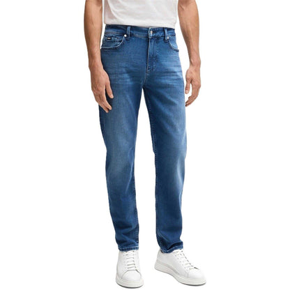 Medium Blue - Lifestyle - Boss Mens 5 Pockets Jeans