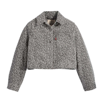 Light Wash - Front - Levis Womens-Ladies Wellthread Floral Denim Jacket