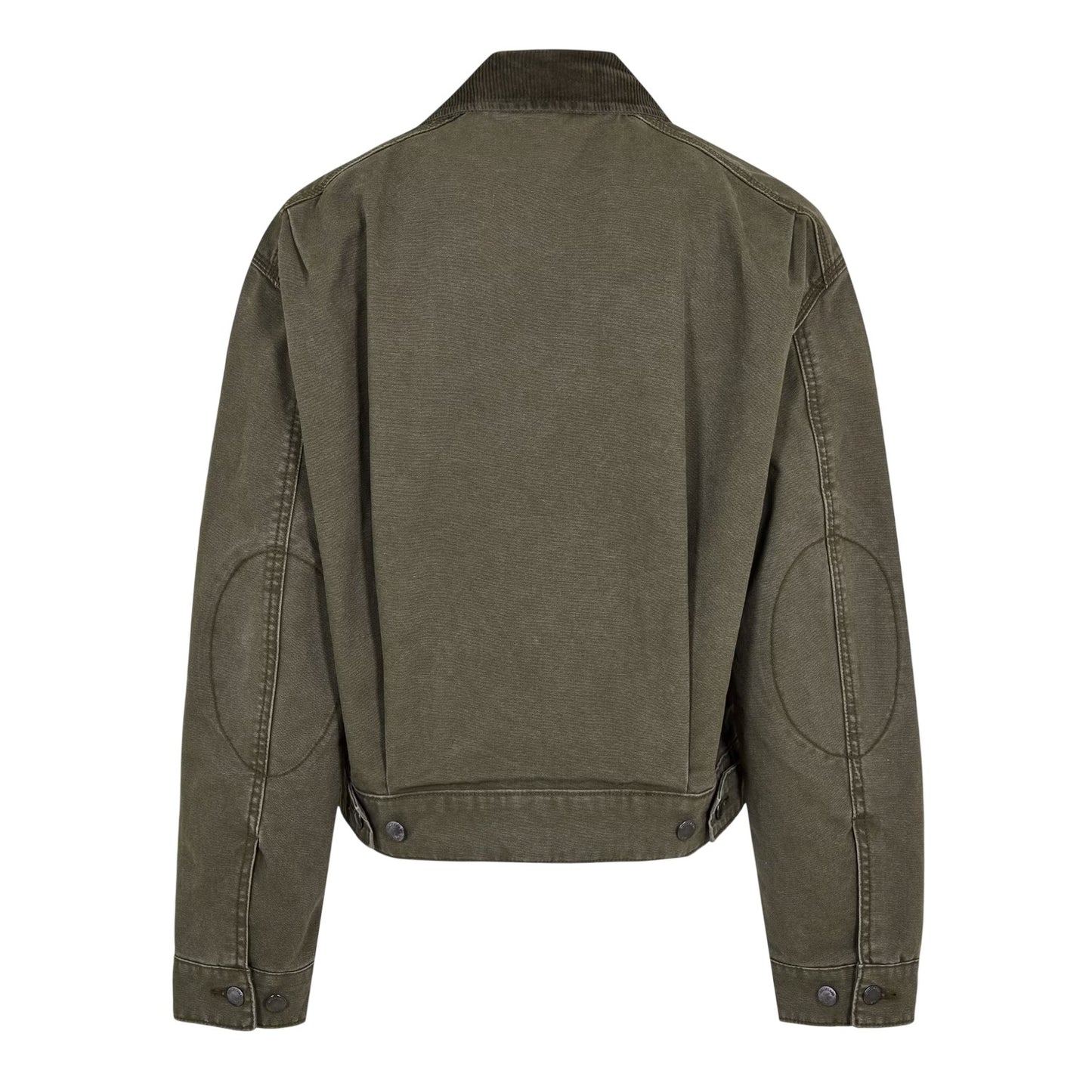 Leaf Green - Back - Timberland Womens-Ladies Strafford Washed Relaxed Fit Casual Jacket