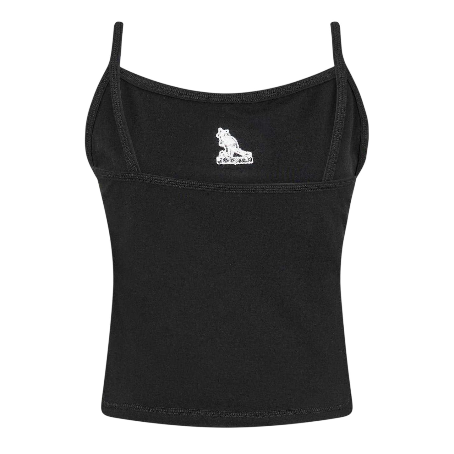 Black - Back - Kangol Womens-Ladies Chest Logo Vest Top