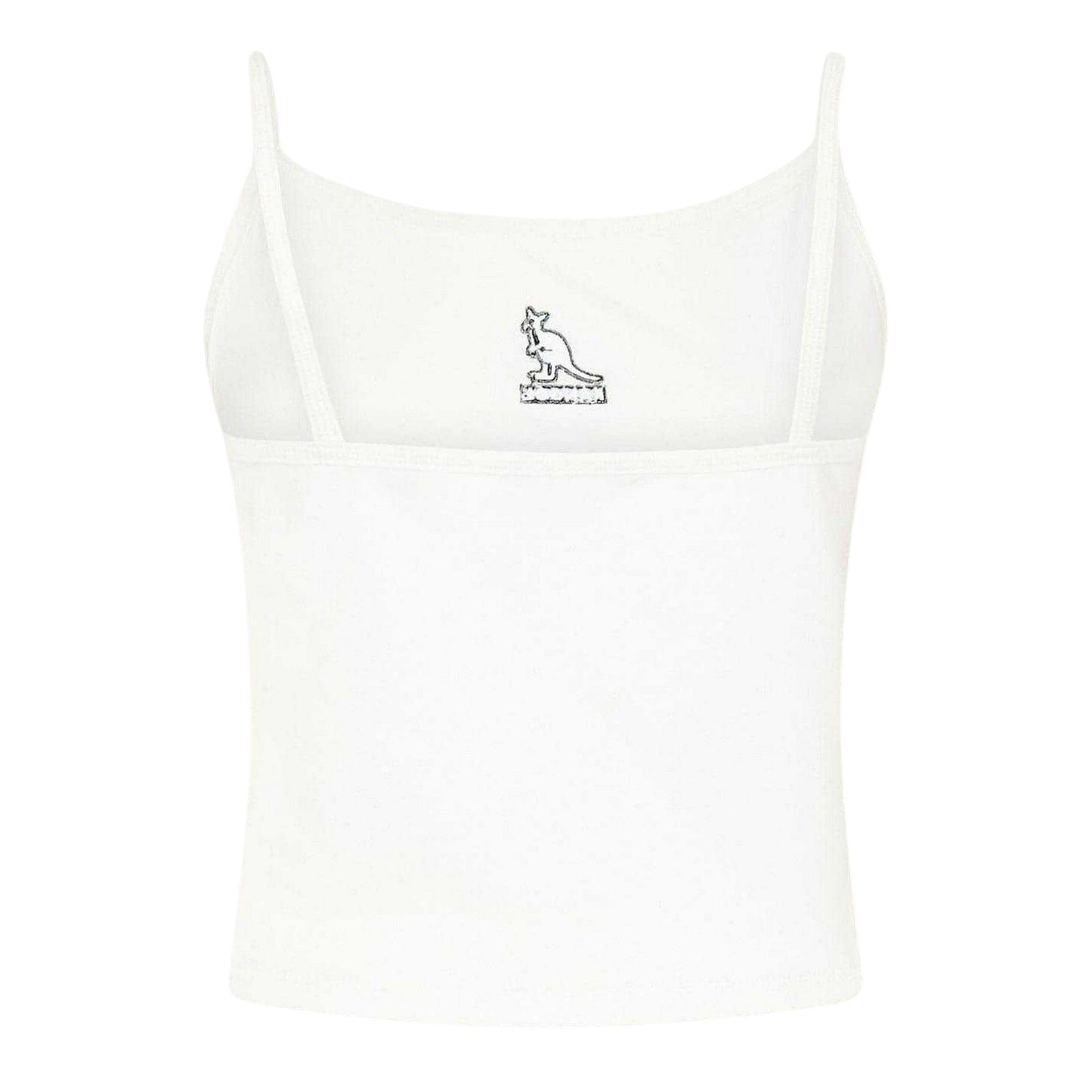 White - Back - Kangol Womens-Ladies Chest Logo Vest Top