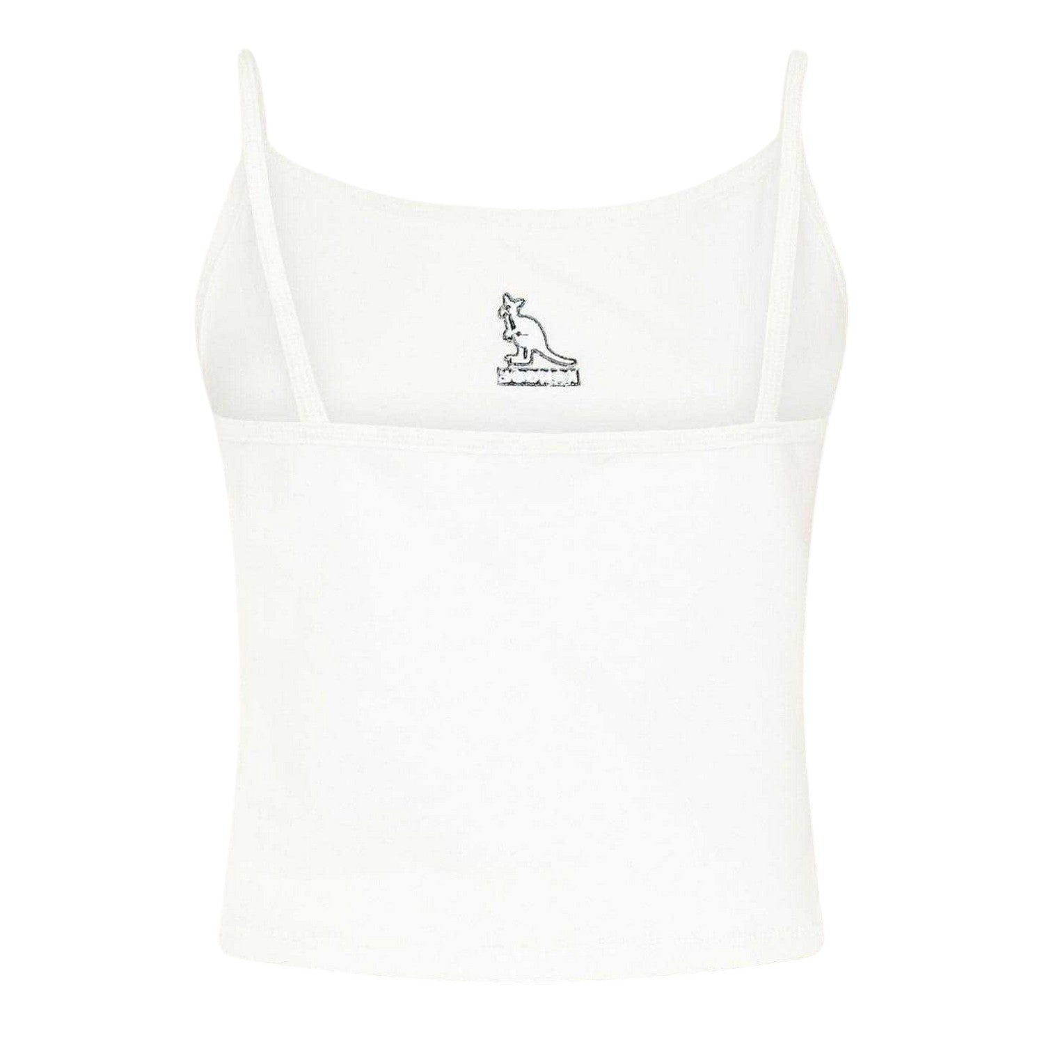 White - Back - Kangol Womens-Ladies Chest Logo Vest Top