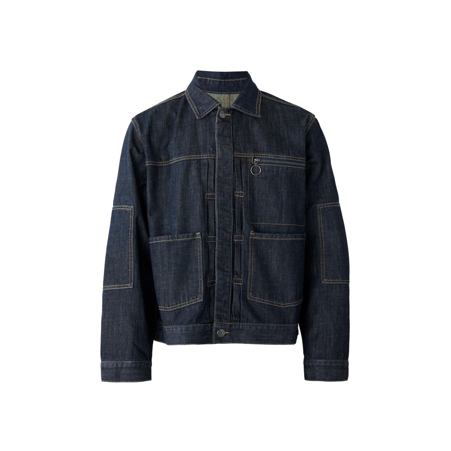 Blue - Front - The Ragged Priest Mens Control Relaxed Fit Denim Jacket