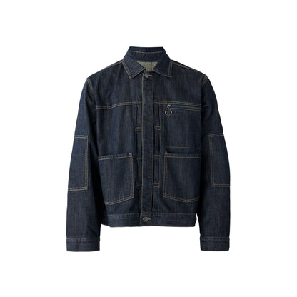 Blue - Front - The Ragged Priest Mens Control Relaxed Fit Denim Jacket