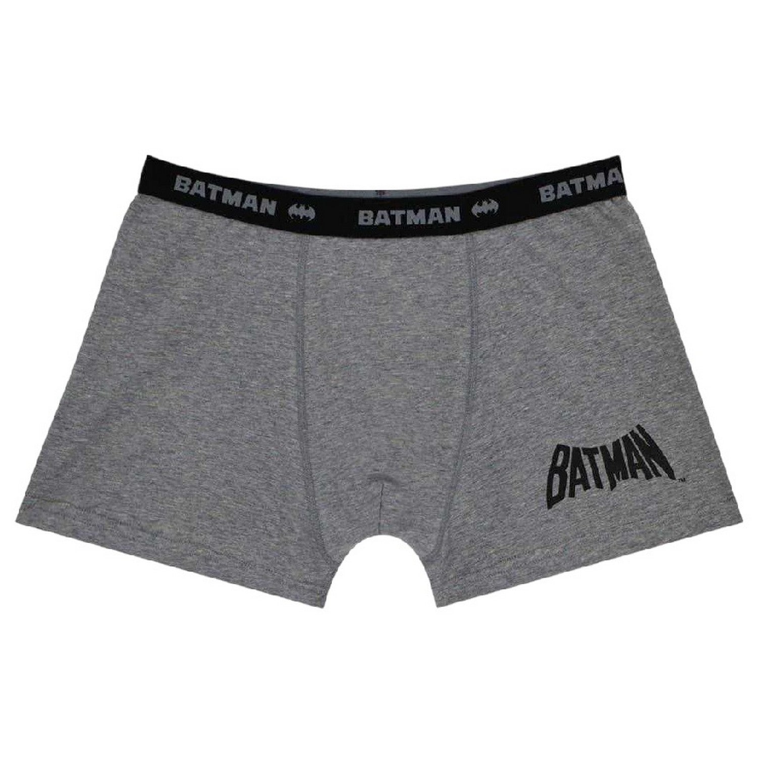 Grey-Black - Back - Batman Boys Cotton Boxer Shorts (Pack of 3)