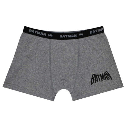 Grey-Black - Back - Batman Boys Cotton Boxer Shorts (Pack of 3)