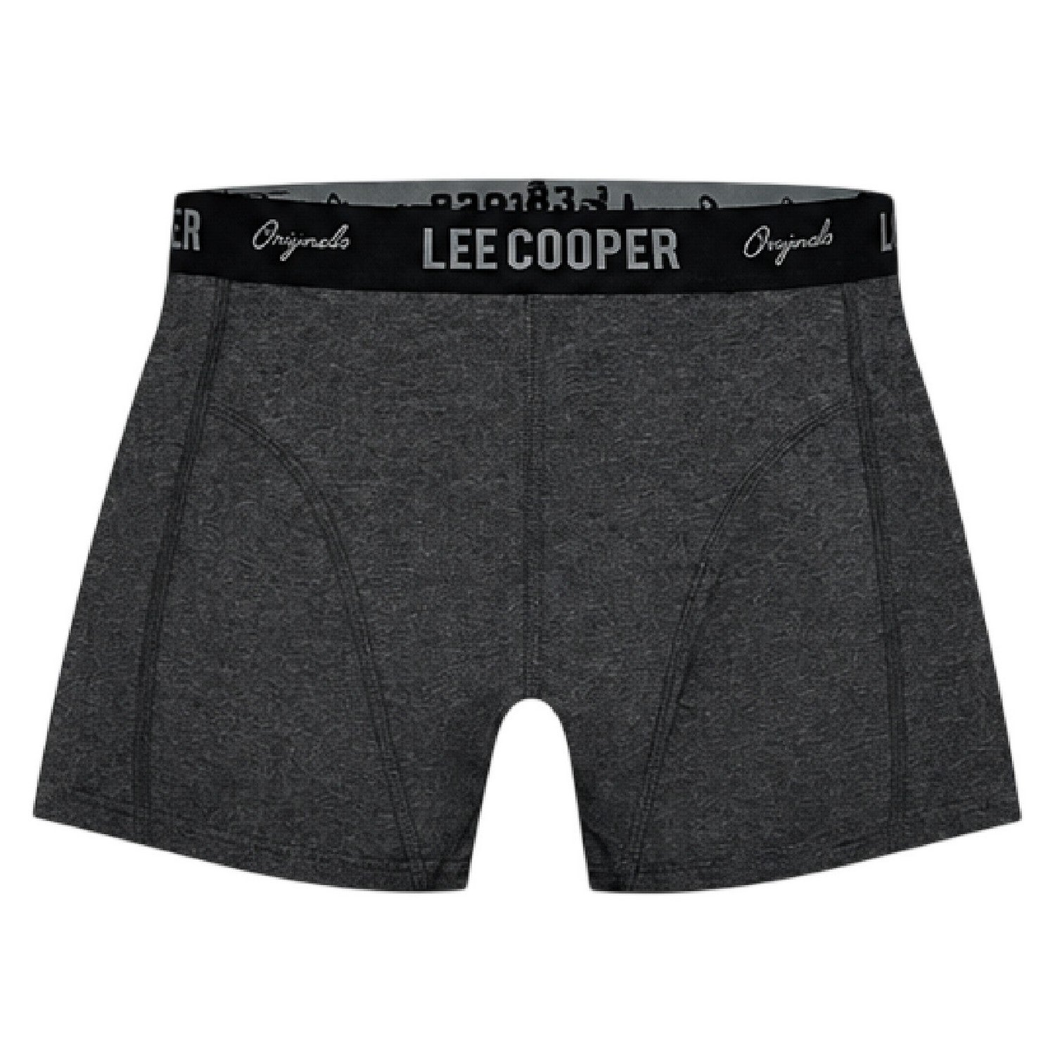 Black-Navy-Grey Marl - Side - Lee Cooper Mens Boxer Briefs (Pack of 5)