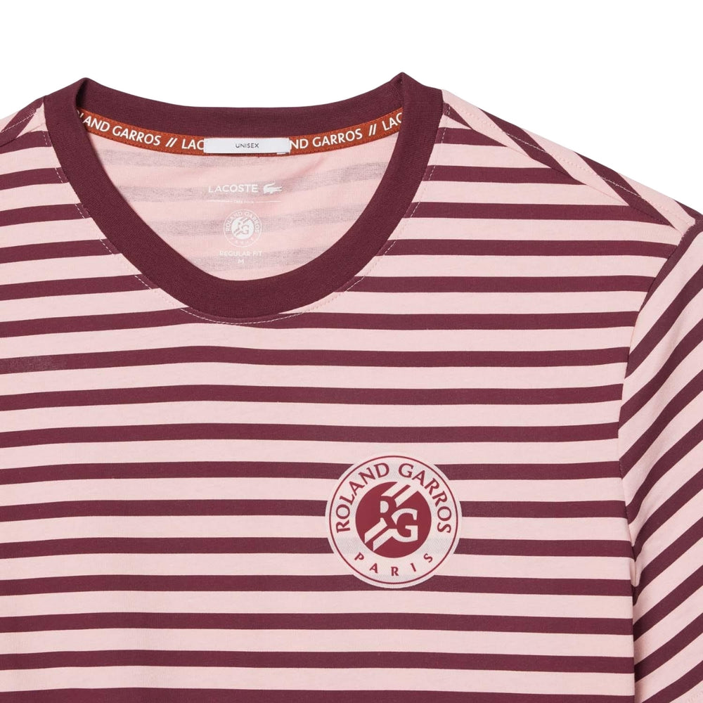 Pink - Back - Lacoste Unisex Adult Roland Garros Edition Ultra Dry T-Shirt