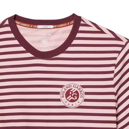 Pink - Back - Lacoste Unisex Adult Roland Garros Edition Ultra Dry T-Shirt