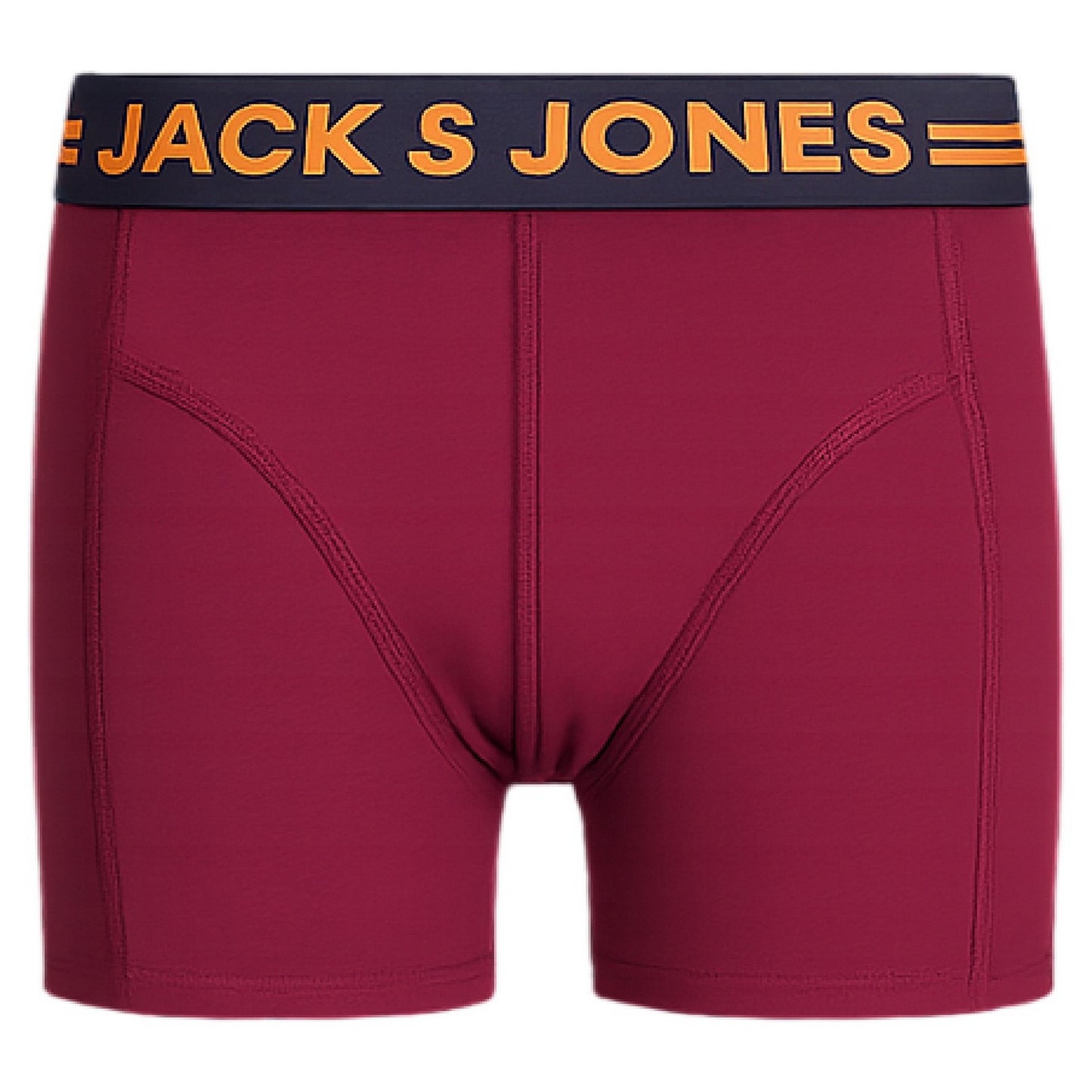 Burgundy-Grey-Navy - Back - Jack And Jones Boys Lichfield Briefs (Pack of 3)