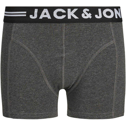 Burgundy-Grey-Navy - Side - Jack And Jones Boys Lichfield Briefs (Pack of 3)