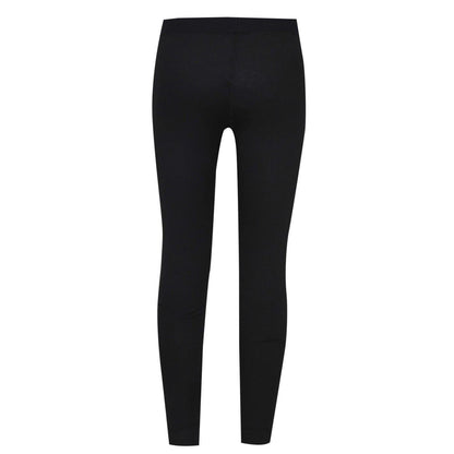 Black - Back - Campri Childrens-Kids Thermal Bottoms