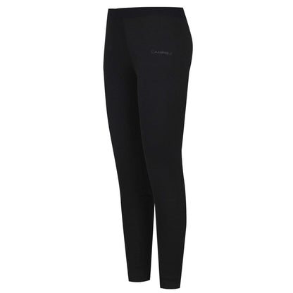 Black - Side - Campri Childrens-Kids Thermal Bottoms