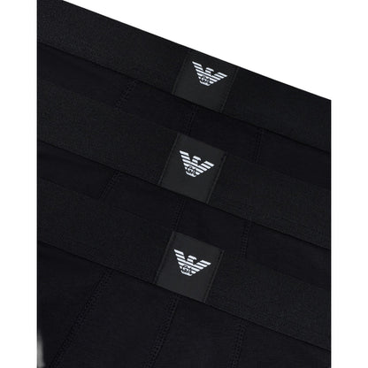 Black - Side - Emporio Armani Mens Trunking (Pack of 3)