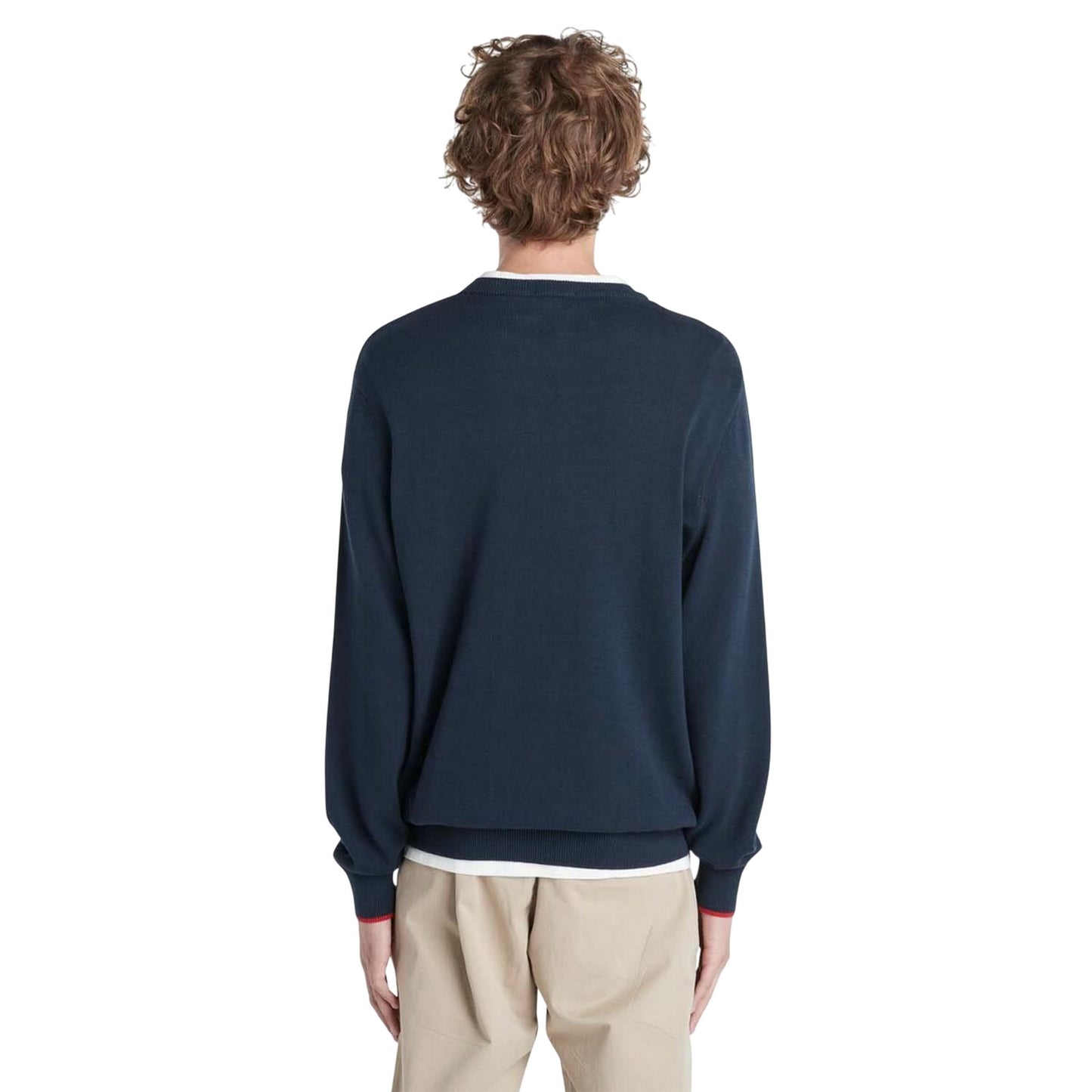 Navy - Back - Timberland Mens John Crew Neck Sweatshirt