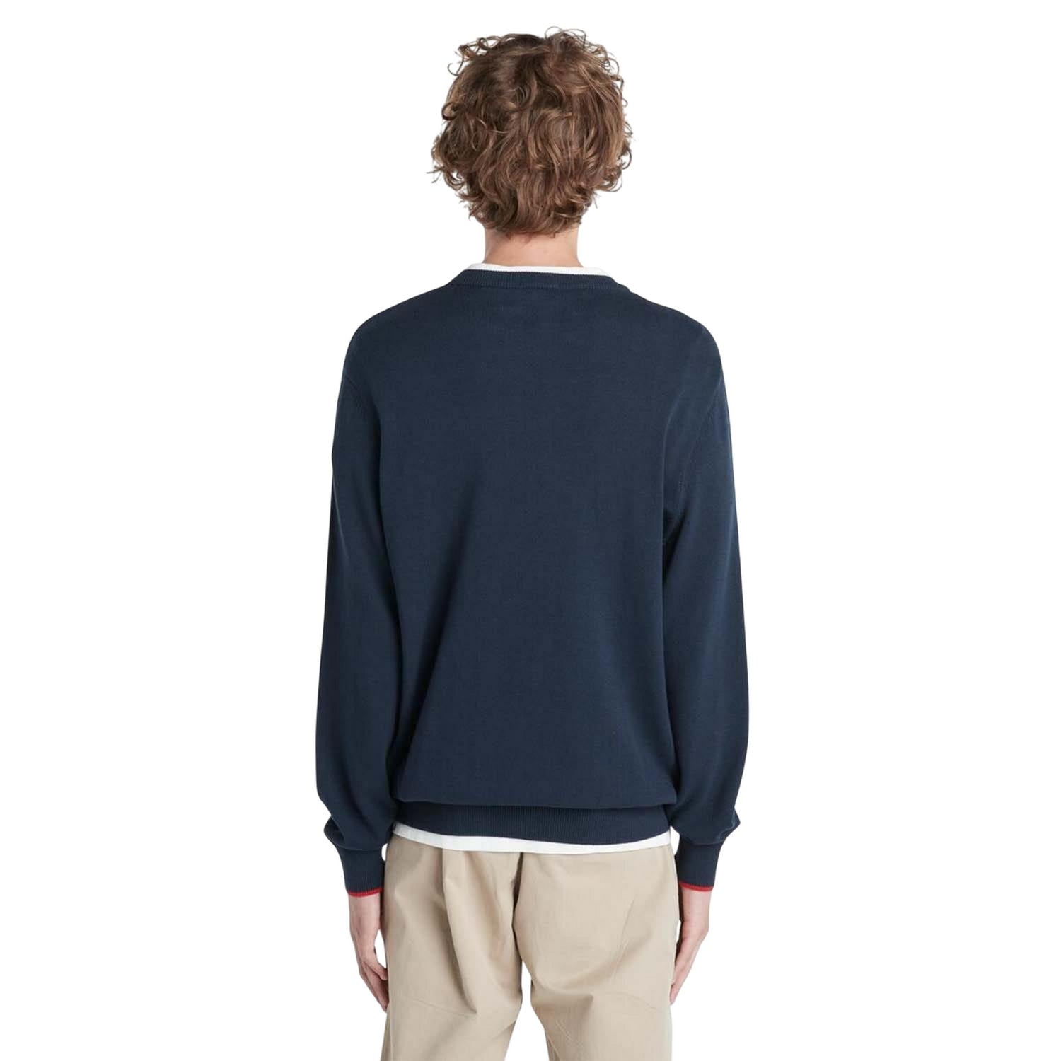 Navy - Back - Timberland Mens John Crew Neck Sweatshirt