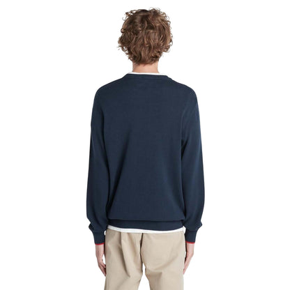 Navy - Back - Timberland Mens John Crew Neck Sweatshirt