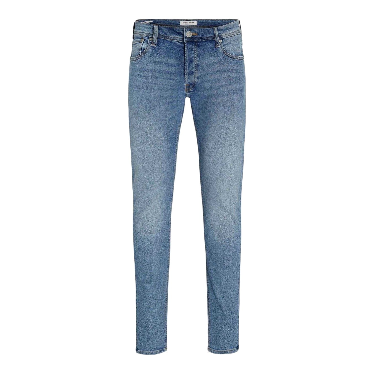 Blue Denim - Front - Jack And Jones Mens Glenn Original Denim Slim Jeans
