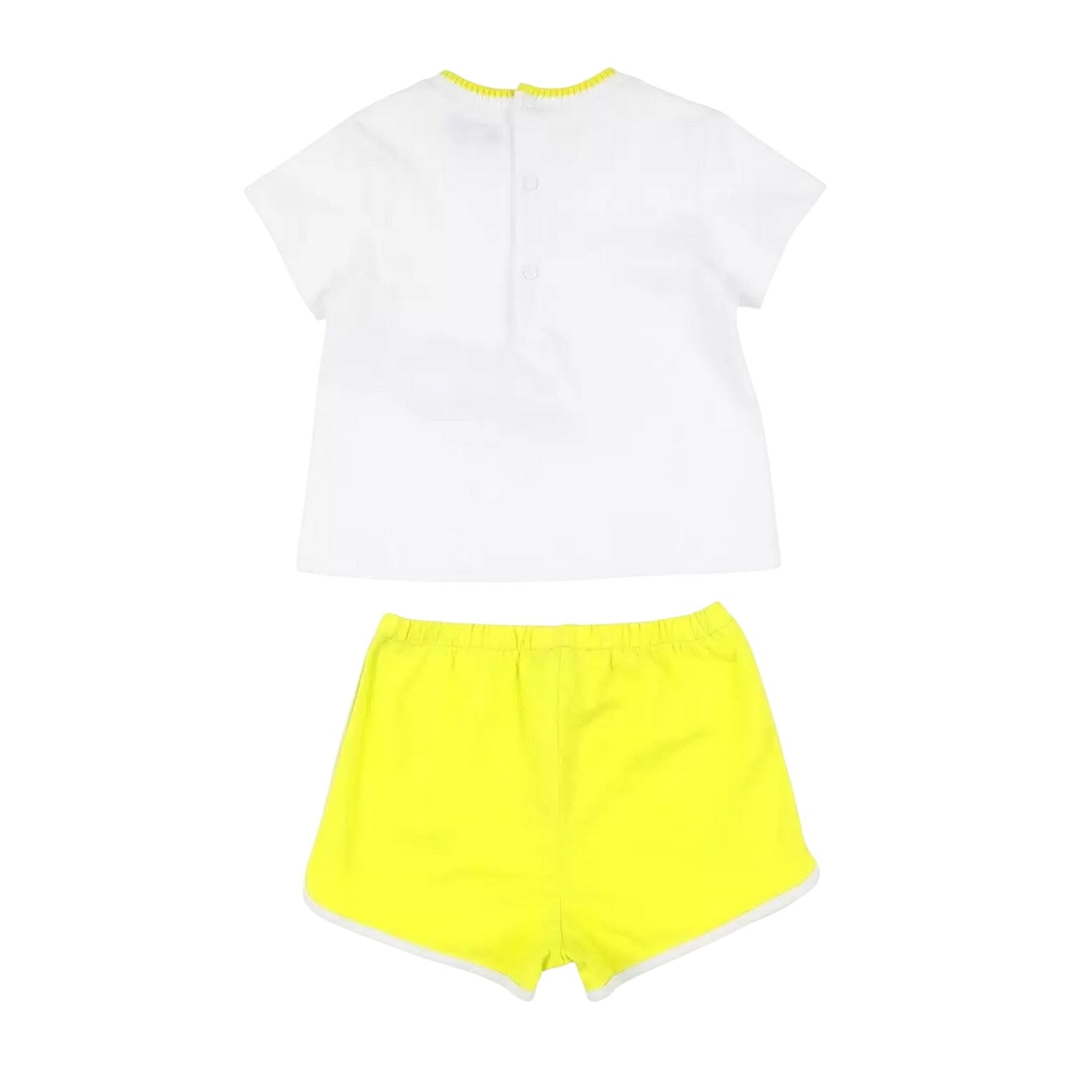 White - Back - Emporio Armani EA7 Baby Shirt And Shorts Set