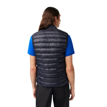 Abyss Blue - Back - Lacoste Mens Logo Logo Gilet