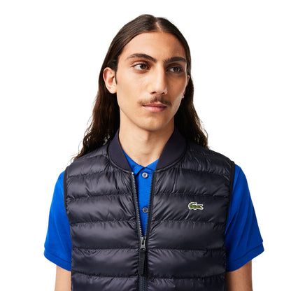Abyss Blue - Side - Lacoste Mens Logo Logo Gilet