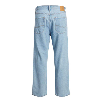 Blue Denim - Back - Jack And Jones Mens Alex Wide Leg Jeans